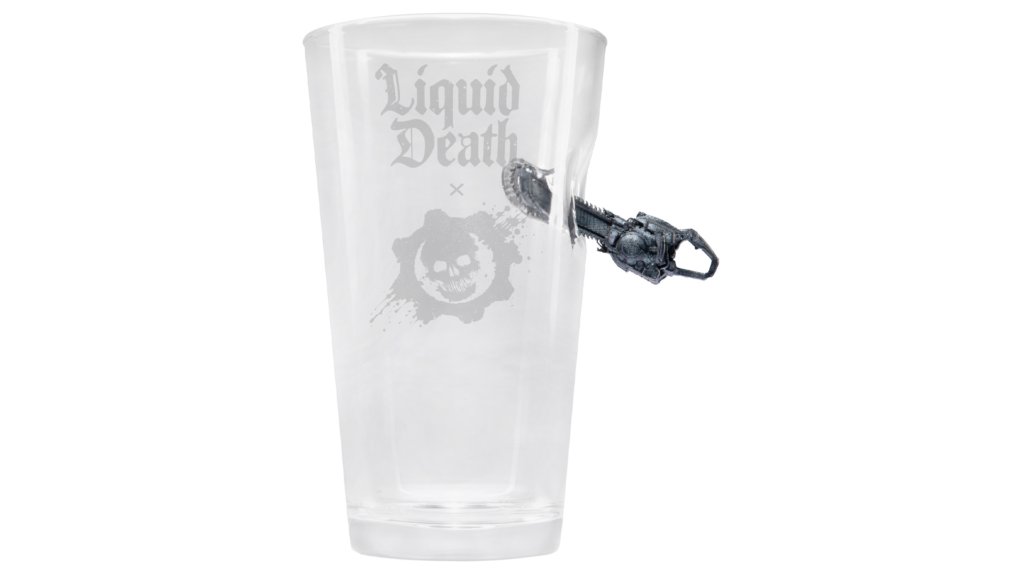 GoW x Liquid Death Pint Glass Image