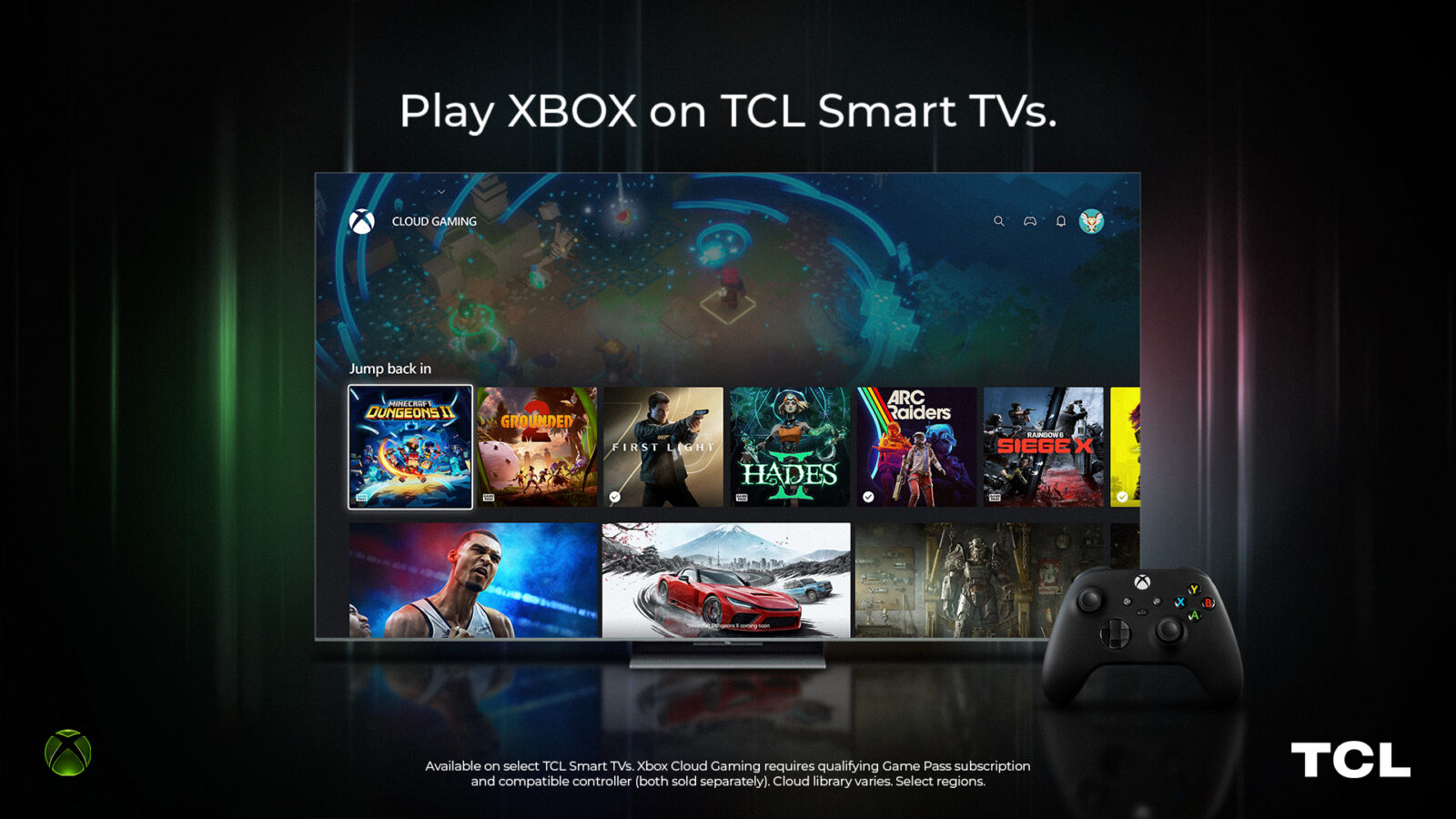 XBOX x TCL Hero Image