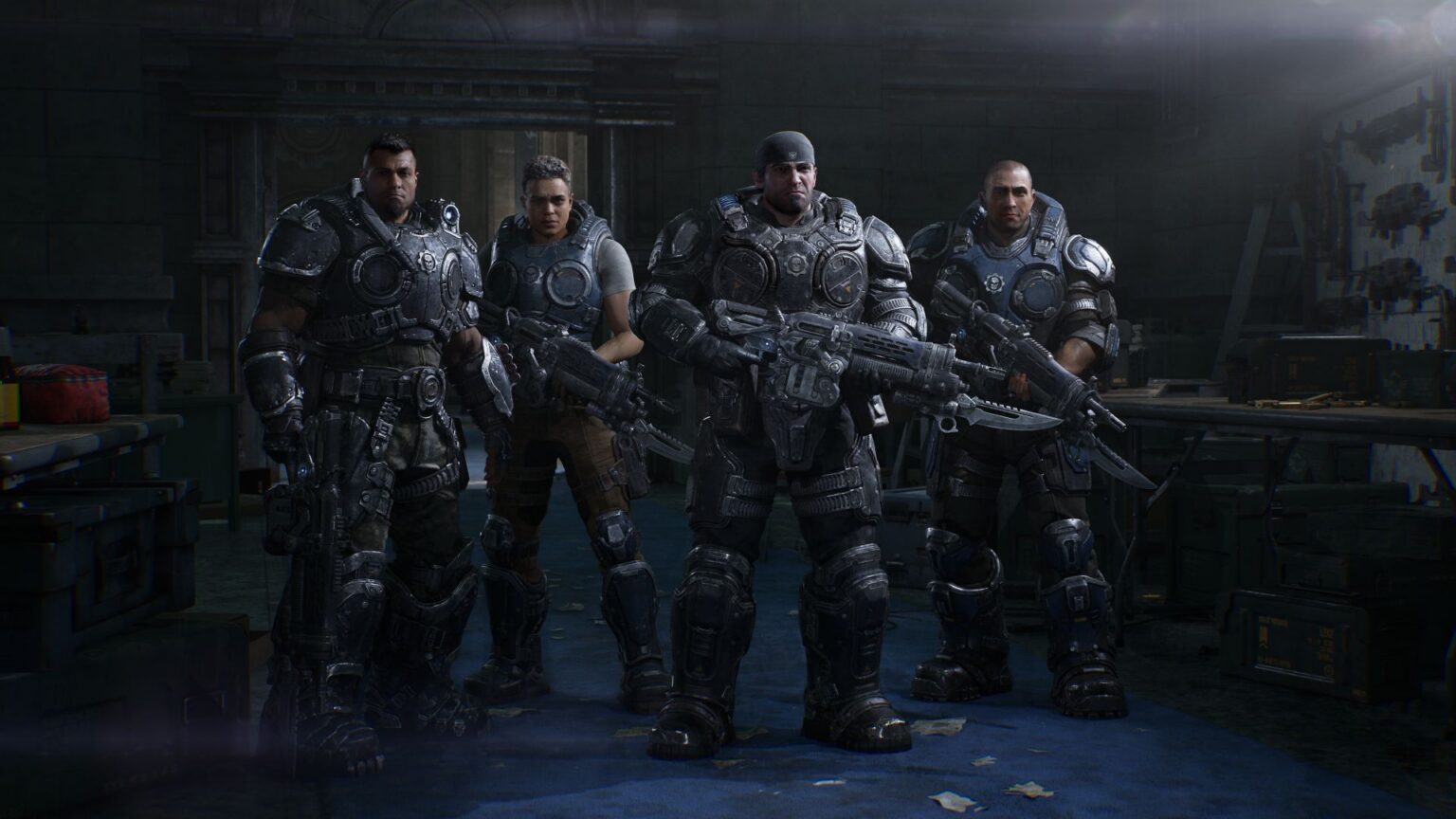 Marcus Fenix, Dominic Santiago y el Escuadrón Bravo resisten la invasión Locust en Kalona