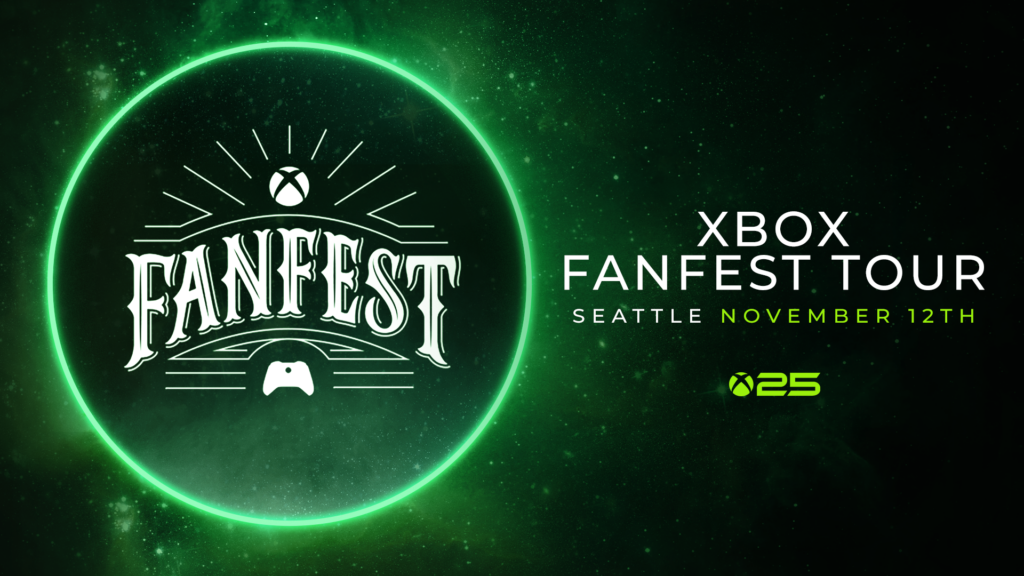 Xbox FanFest volta a Seattle em 12 de novembro para celebrar 25 anos do XBOX — inscrições por sorteio até 11 de outubro de 2026