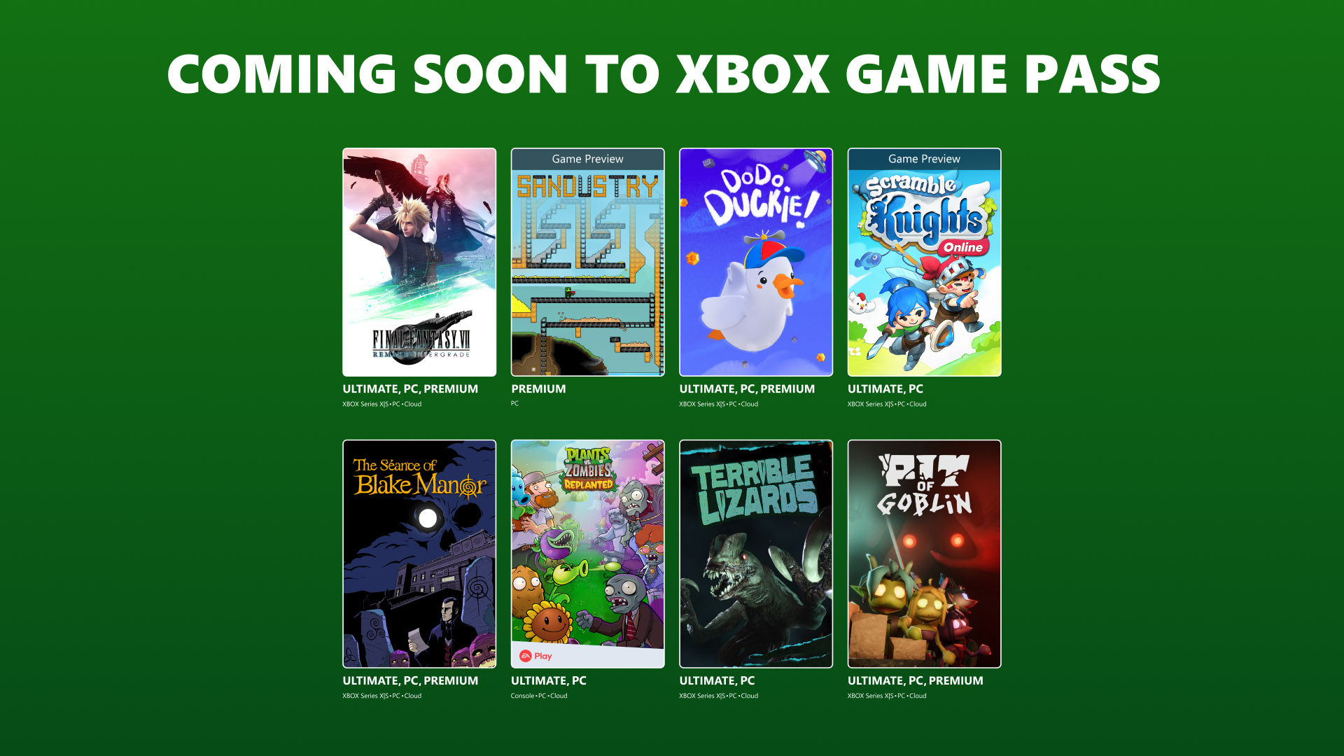 Final Fantasy VII Remake Intergrade Leads Late-October Xbox Game Pass Lineup