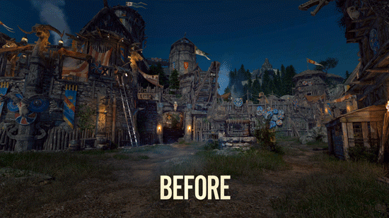 For Honor Marching Fire Before and After Image