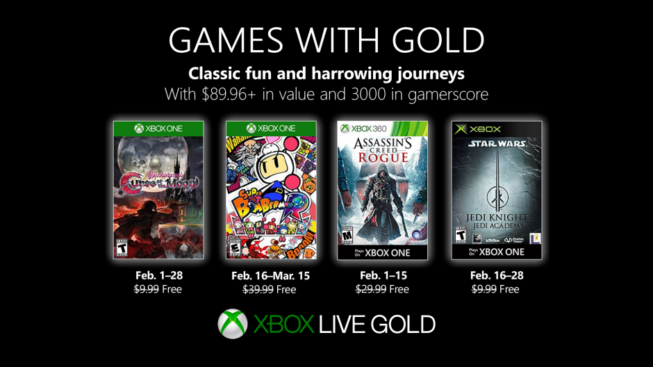 Games with Gold February 2019 Hero Image