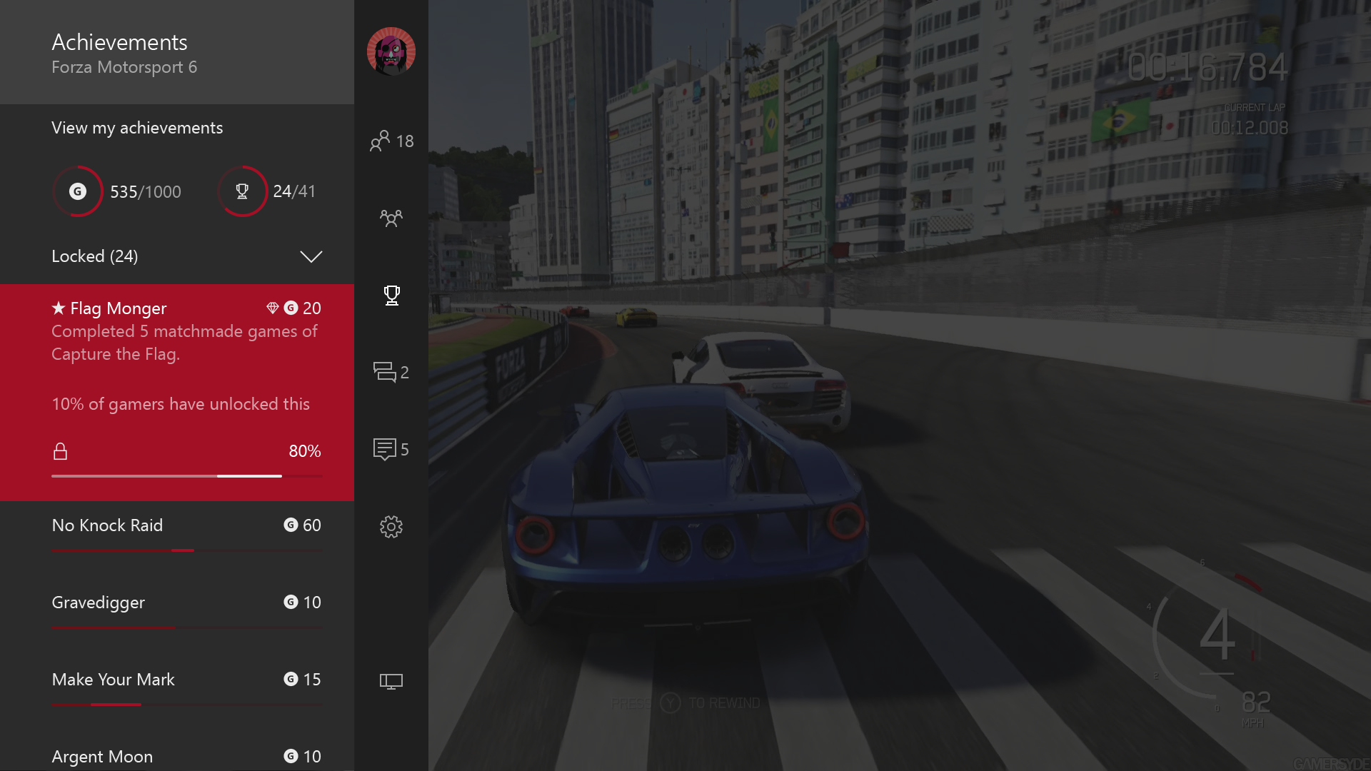 Achievement Rarity on Xbox One