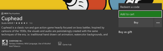 Shopping Cart Xbox Store