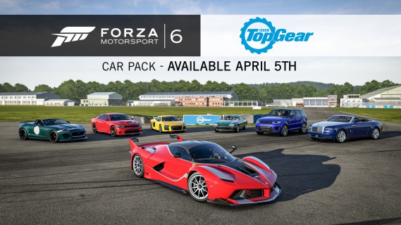 Top Gear Car Pack group shot
