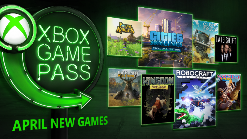 Xbox Game Pass April Hero Image