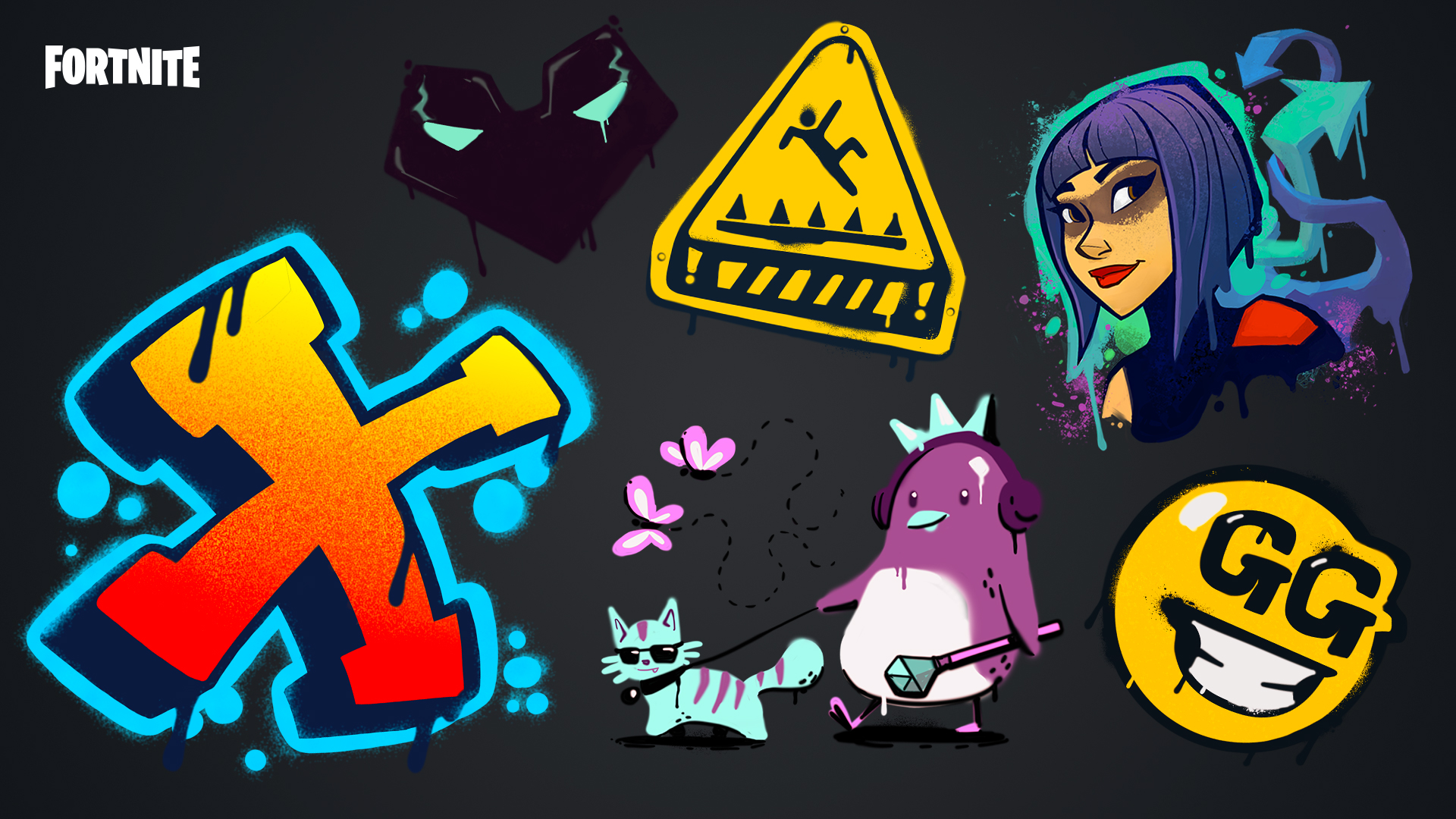 Fortnite Social Spray Art