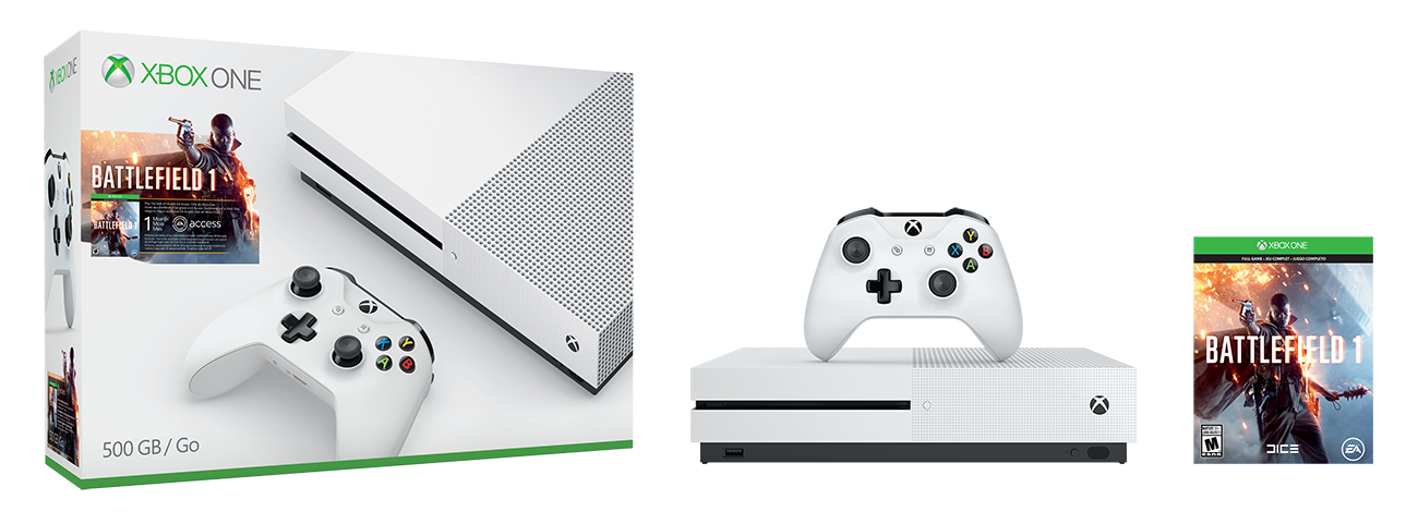 Xbox One S Battlefield 1 Bundle (500GB)