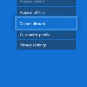 Do Not Disturb feature