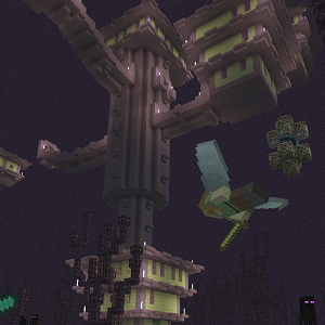Alex Gliding with Elytra - Minecraft: Console Editions Holiday Update - Square