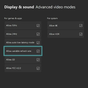 Xbox One Settings Menu