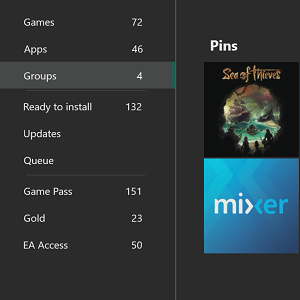 Groups on Xbox One