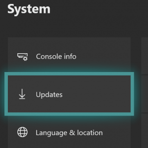 system update