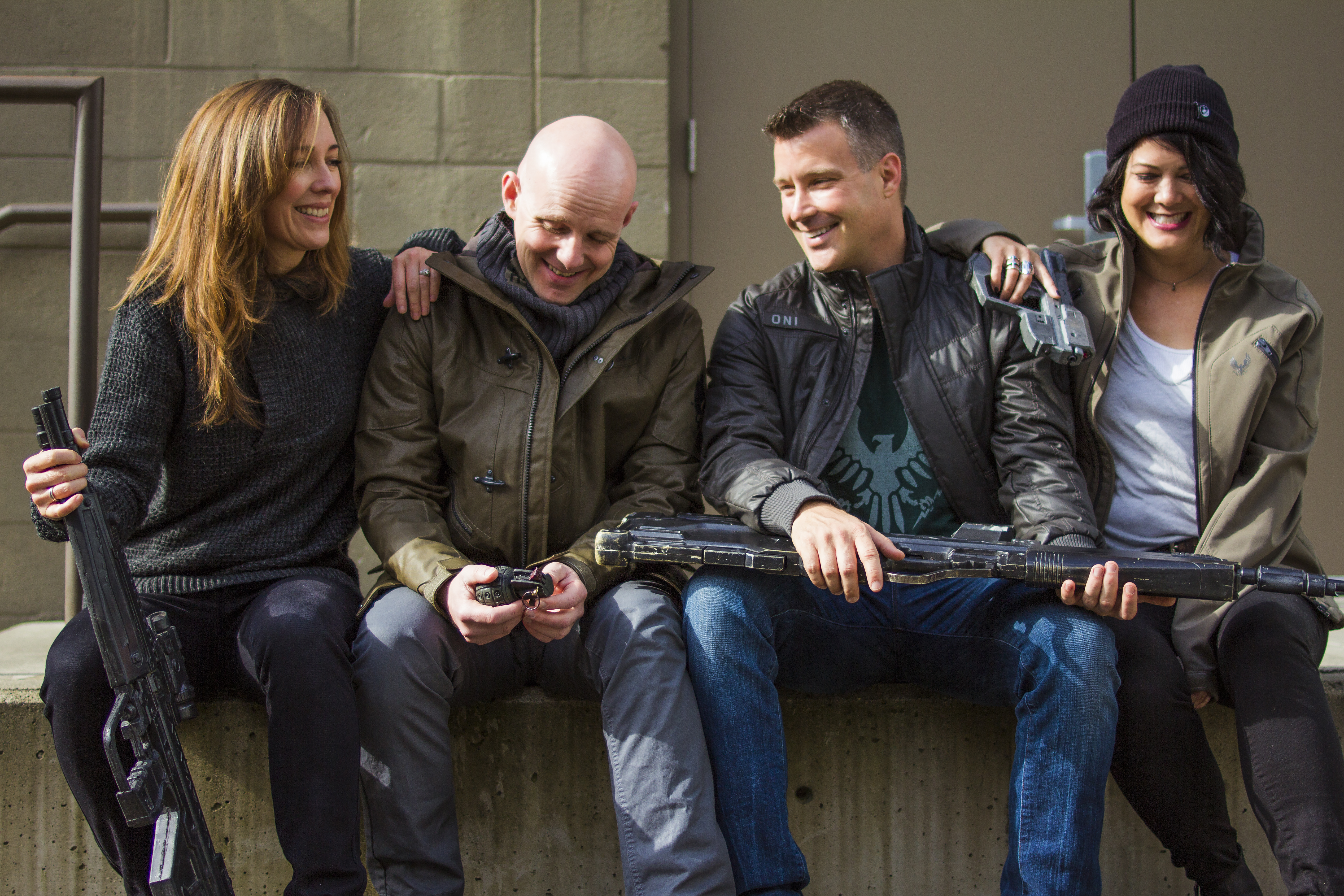Group wearing Musterbrand