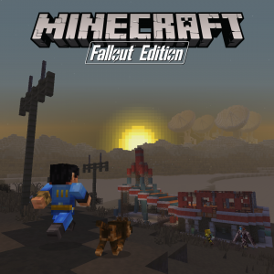 minecraft fallout mashup pack key art