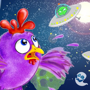 Purple Chicken Spaceman Small Image