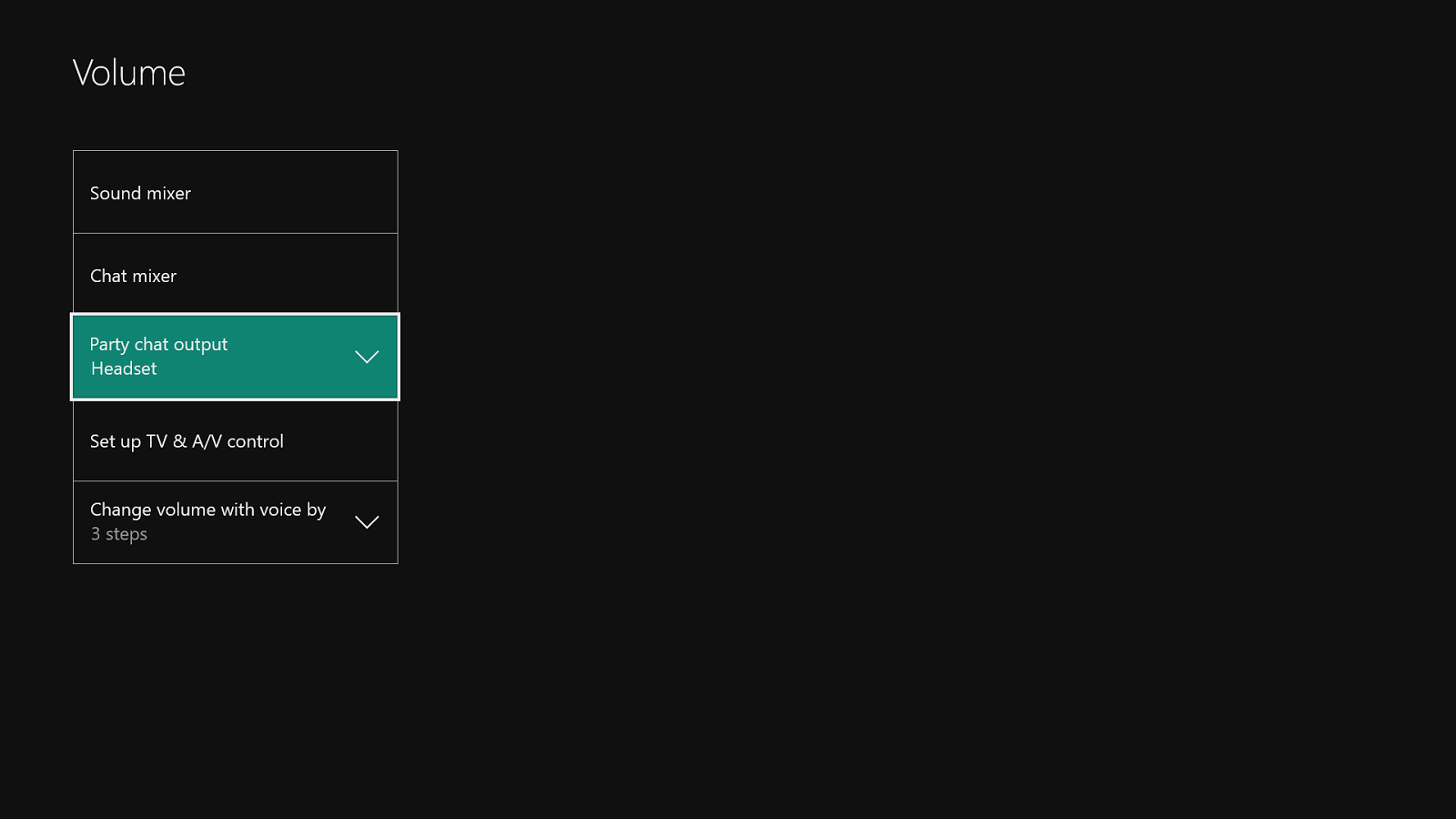 Screenshot of party chat output