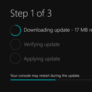 System Update Screenshot on Xbox One