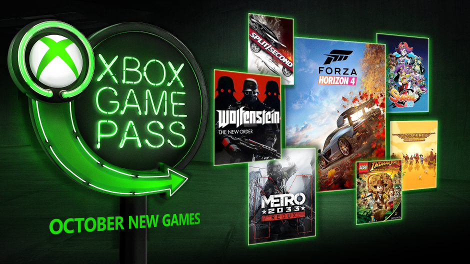 Xbox Game Pass October 2018 Hero Image