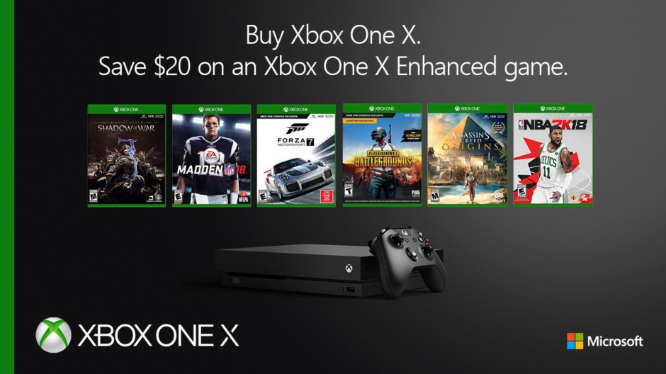 Xbox One X Enhanced Game Promo Hero Image