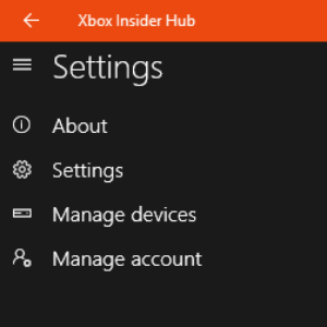 Xbox Insider Settings