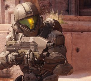 Spartan Holding Assault Rifle