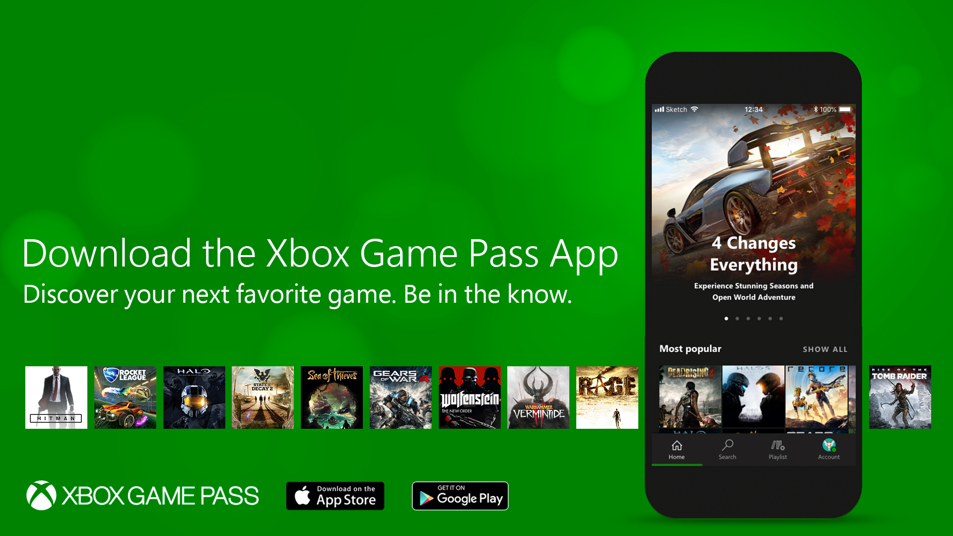Xbox Game Pass Mobile App graphic