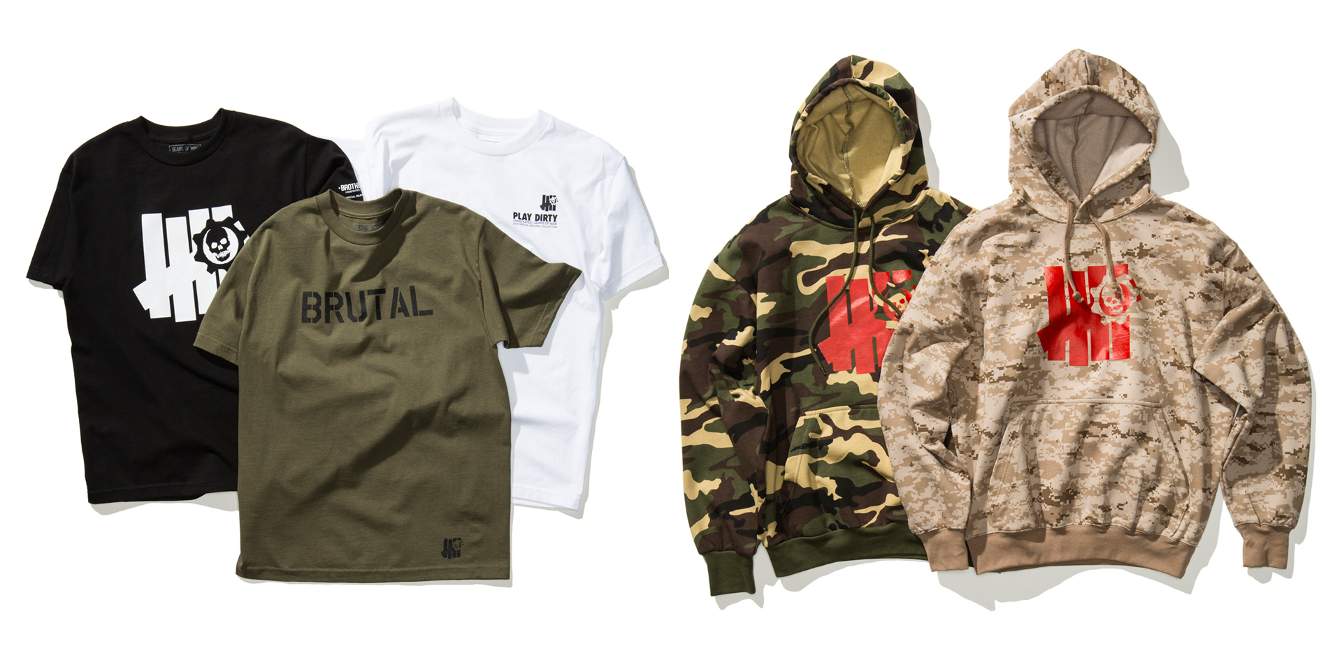 Undefeated x Gears of War - Tees Hoods