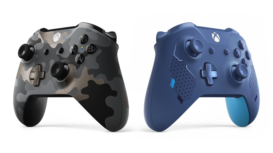 gamescom 2019: Level-Up mit dem Xbox Wireless Controller - Night Ops Camo und Sport Blue Special Editions