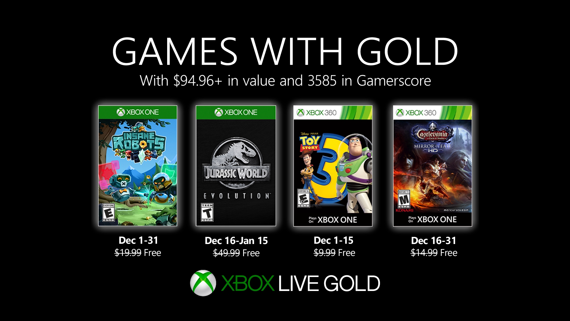 Games with Gold: Diese Spiele gibt es im Dezember gratis HERO