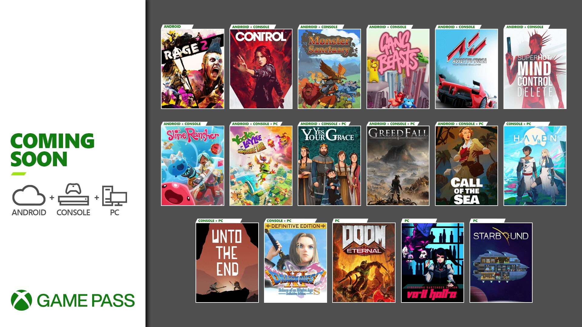 Neu im Xbox Game Pass: Control, Doom Eternal und mehr HERO
