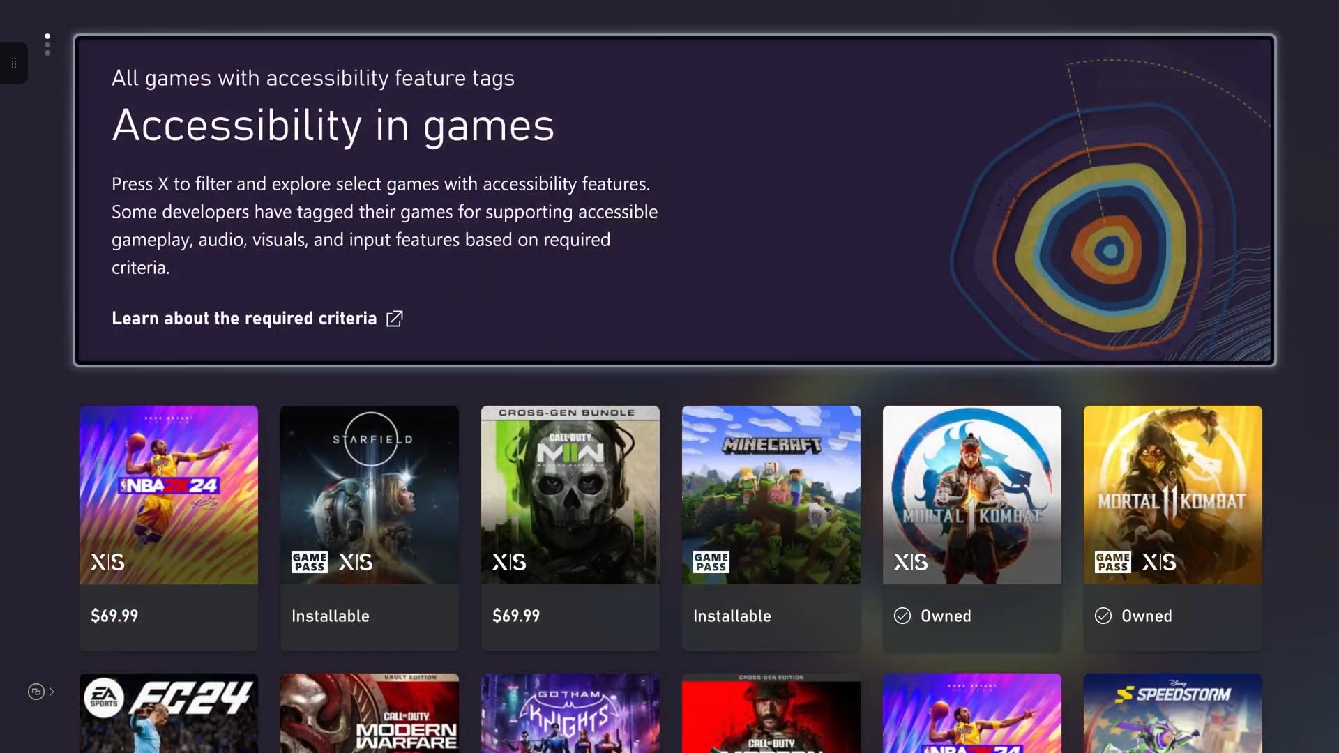 ALT TEXT: Ein Menü auf dem PC zeigt das Menü für die Zugänglichkeitseinstellungen für Xbox Widgets in der Spieleleiste.
