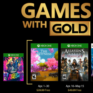 Games with Gold April 2018