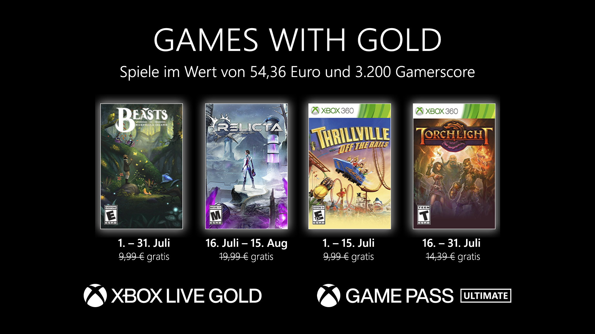 Games with Gold: Diese Spiele gibt es im Juli gratis HERO