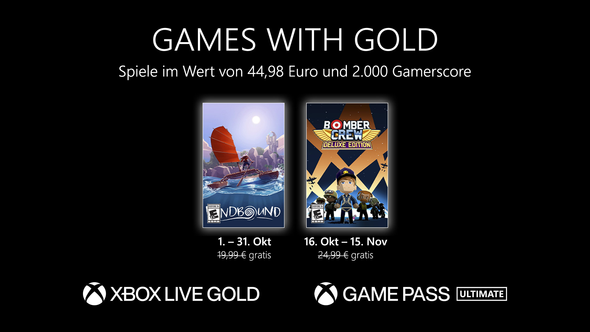 Games with Gold: Diese Spiele gibt es im Oktober gratis HERO