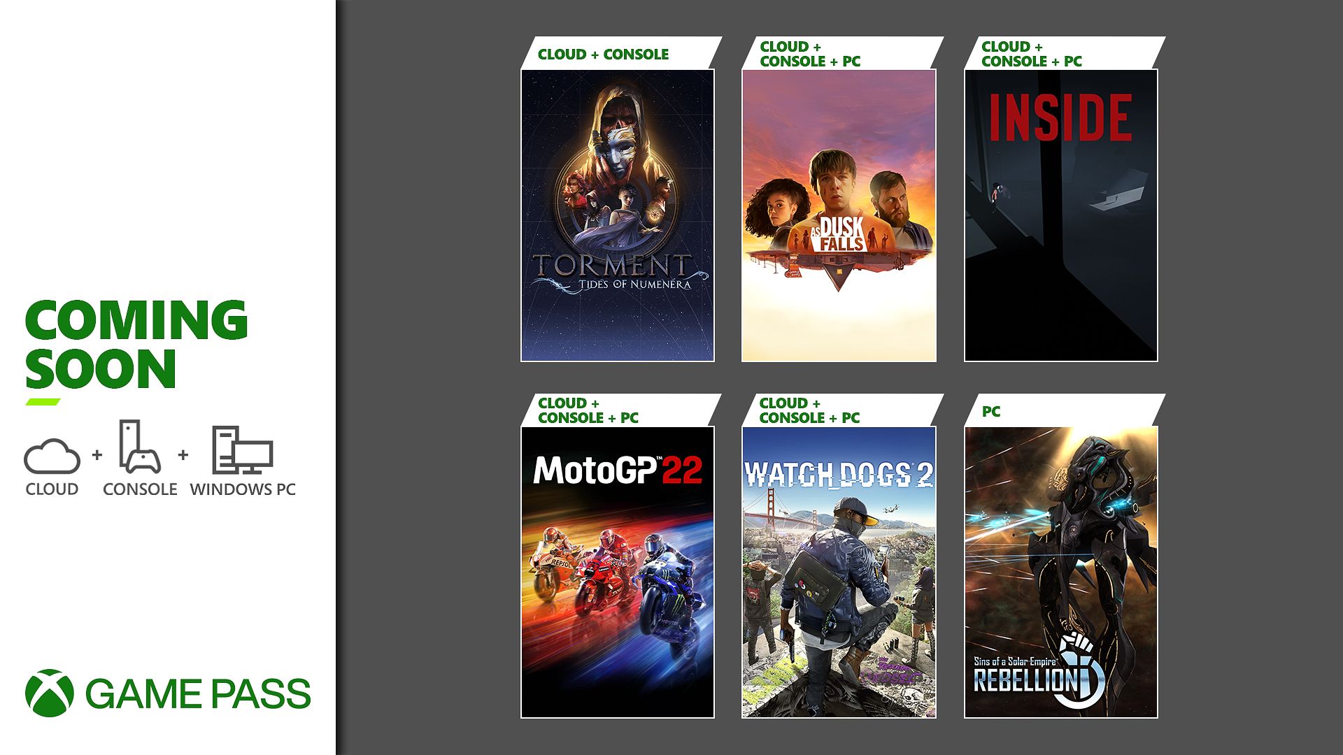 Neu im Xbox Game Pass: As Dusk Falls, Inside, Watch Dogs 2 und vieles mehr! HERO