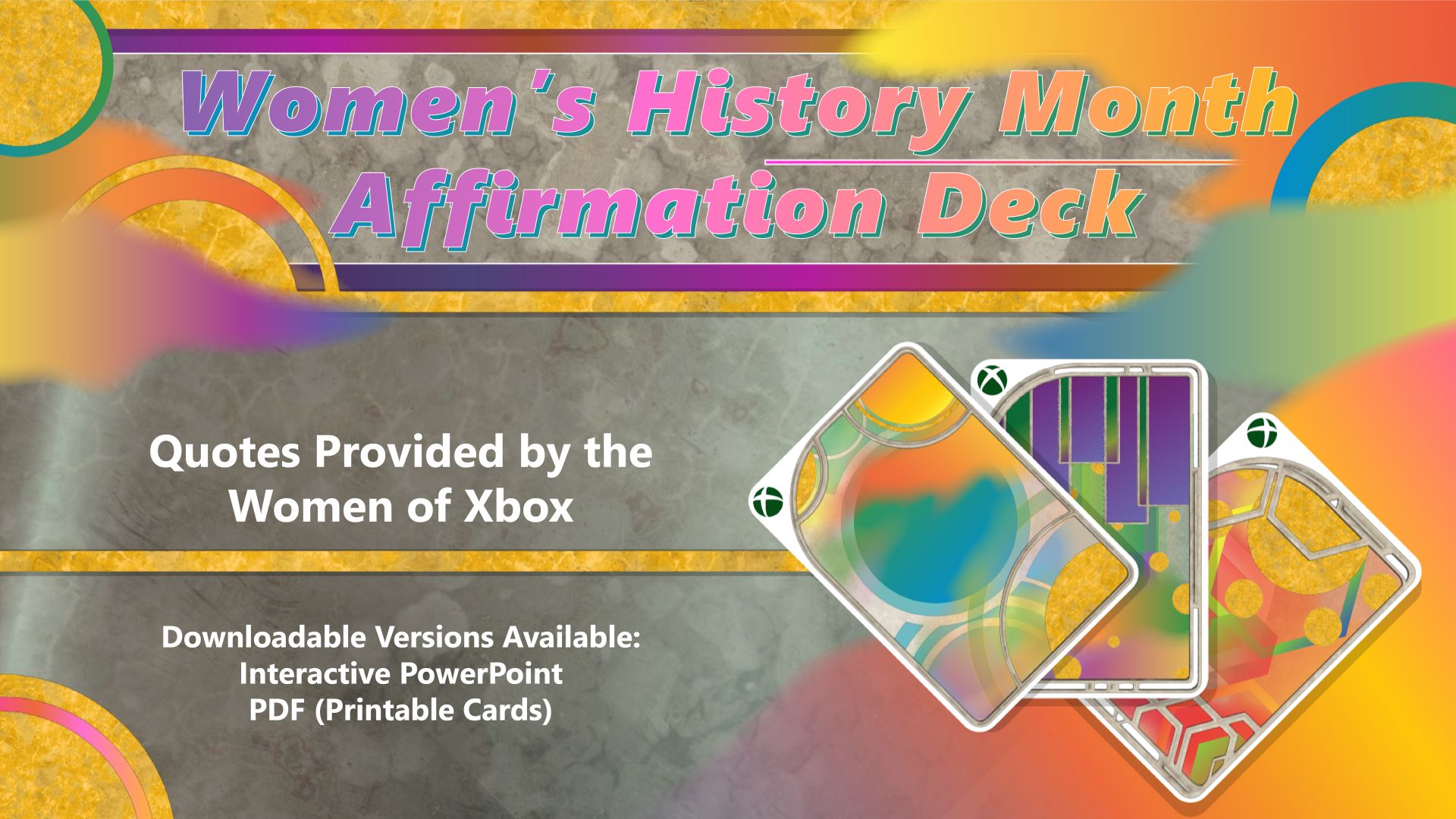 Die inspirierenden Zitate des Women’s History Month Affirmation Deck kannst Du jederzeit downloaden und ausdrucken.