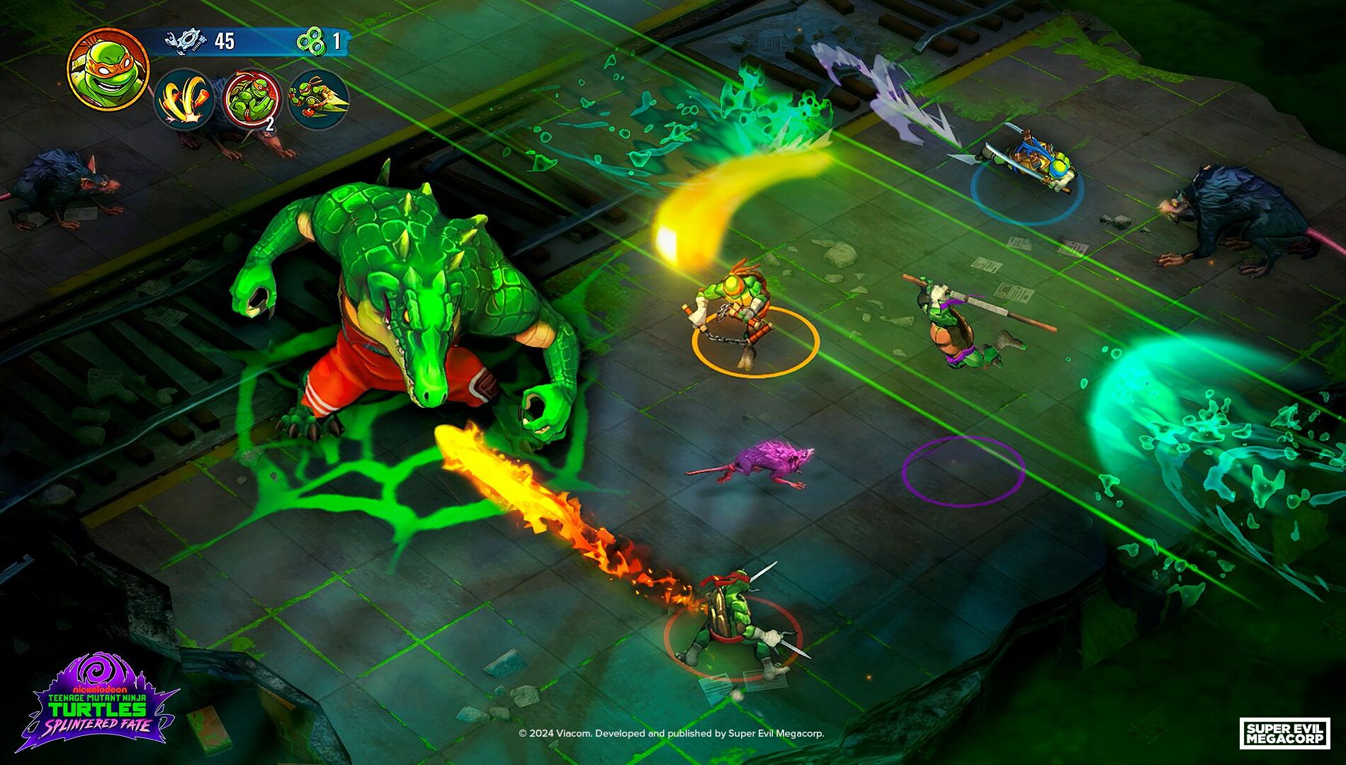 Imagem do jogo Tartarugas Ninja: O Destino de Splinter