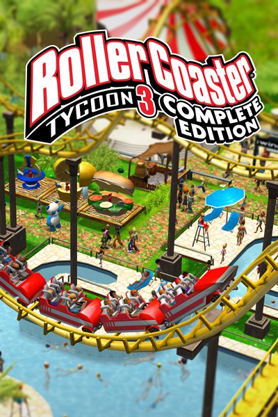 Imagem do jogo RollerCoaster Tycoon 3