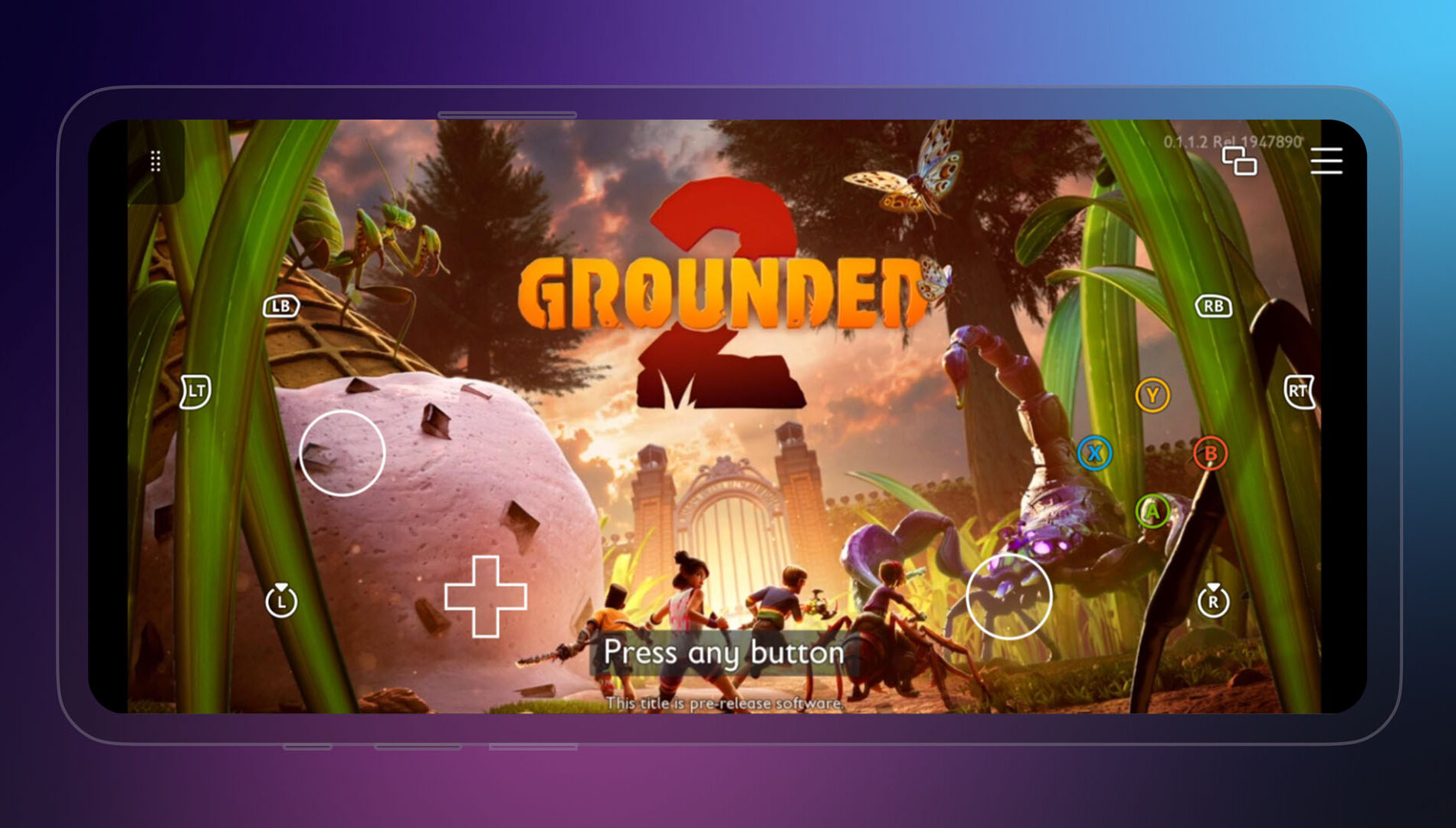 Imagem do jogo Grounded 2 em um dispositivo móvel