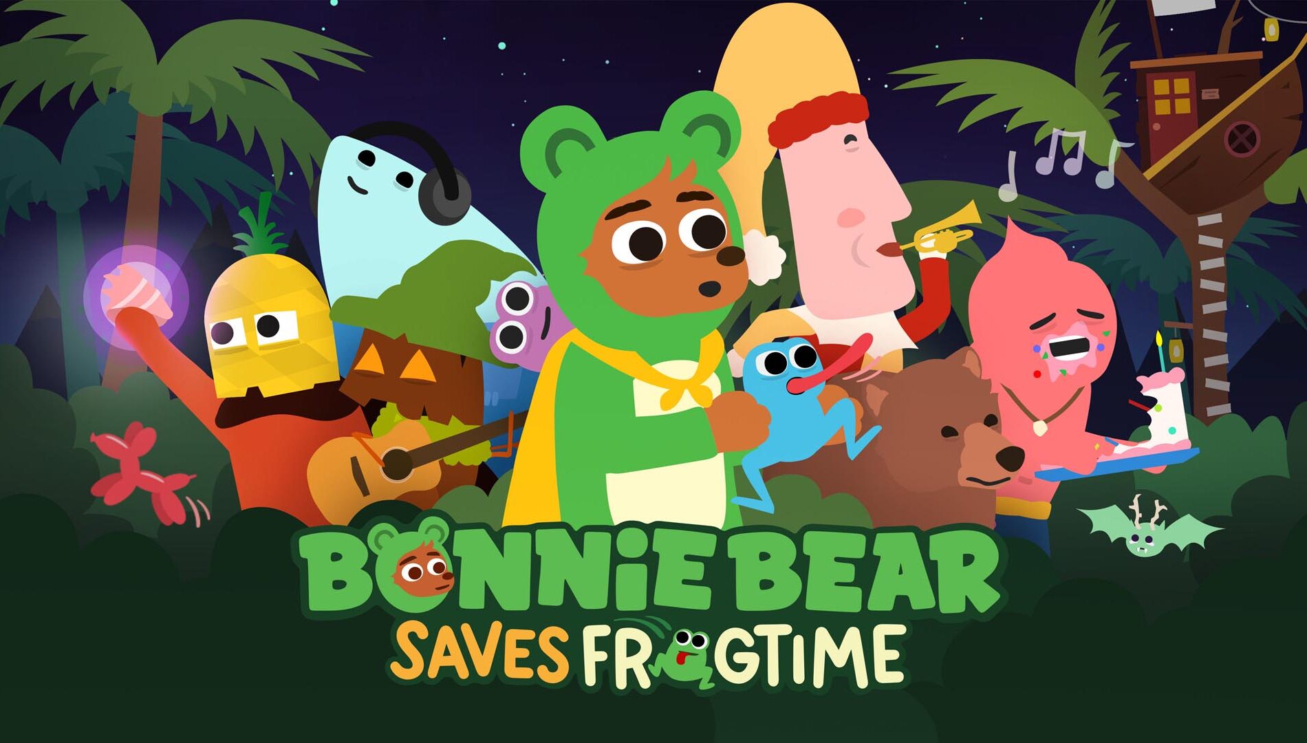 Imagem do jogo Bonnie Bear Save Frogtime