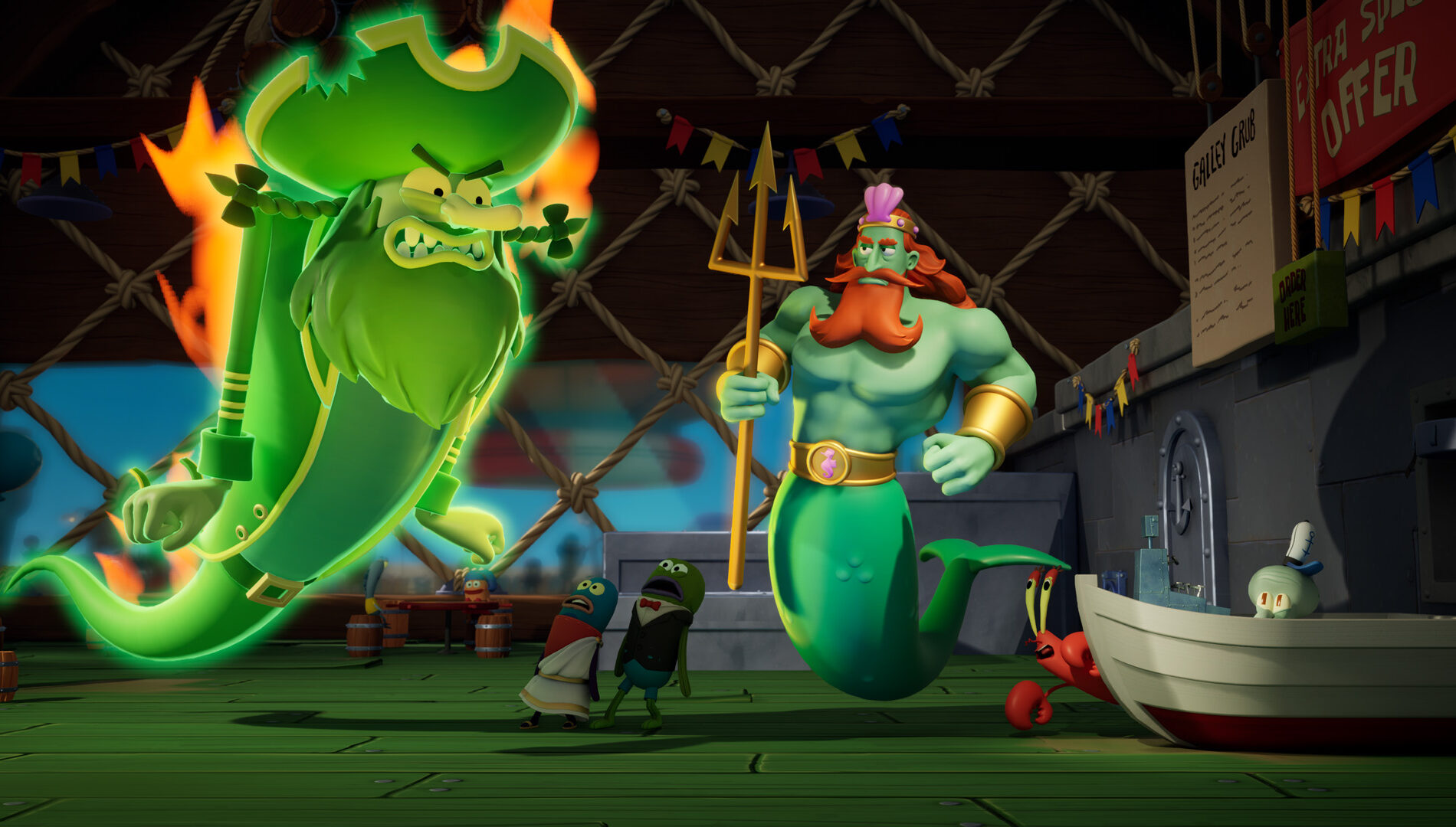 Imagem do jogo Bob Esponja: Titãs da Maré