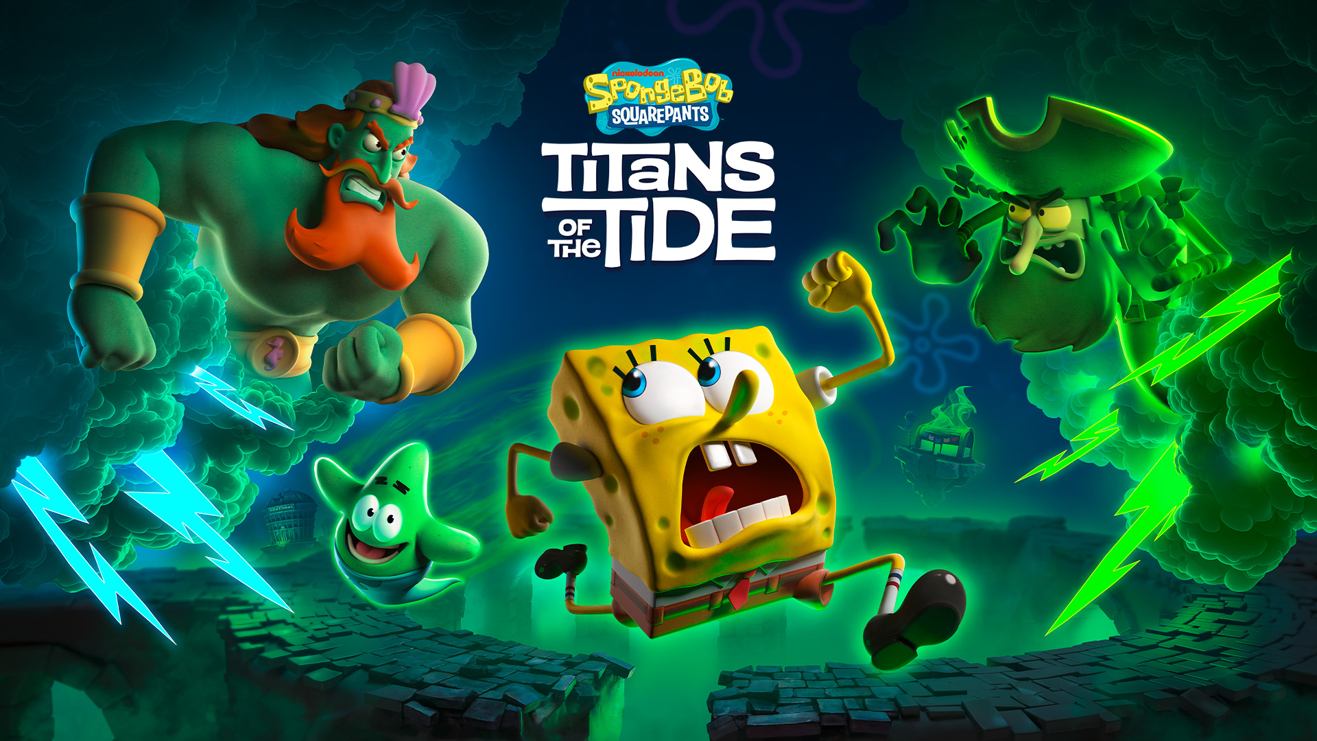 Imagem do jogo Bob Esponja: Titãs da Maré