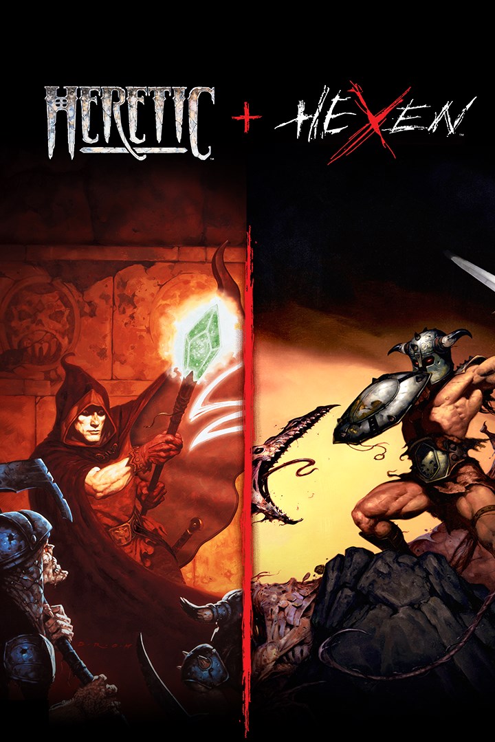 Imagem do jogo Heretic + Hexen