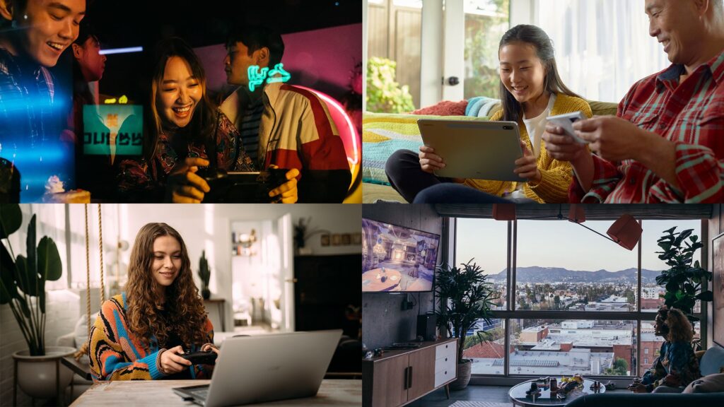 Imagem Pessoas jogando Xbox