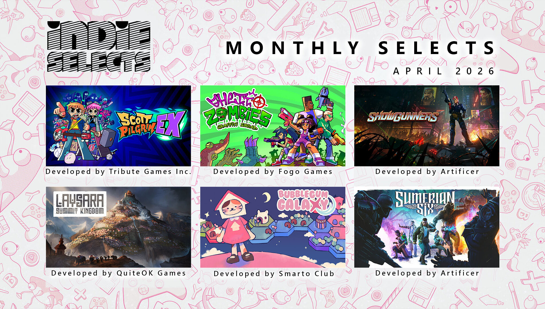 Imagem de Indie Selects abril 2026