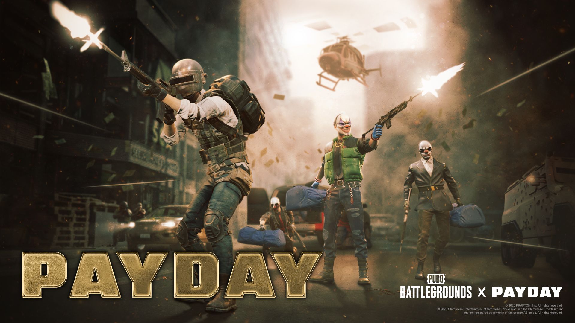 Изображение партнерства PUBG и Payday