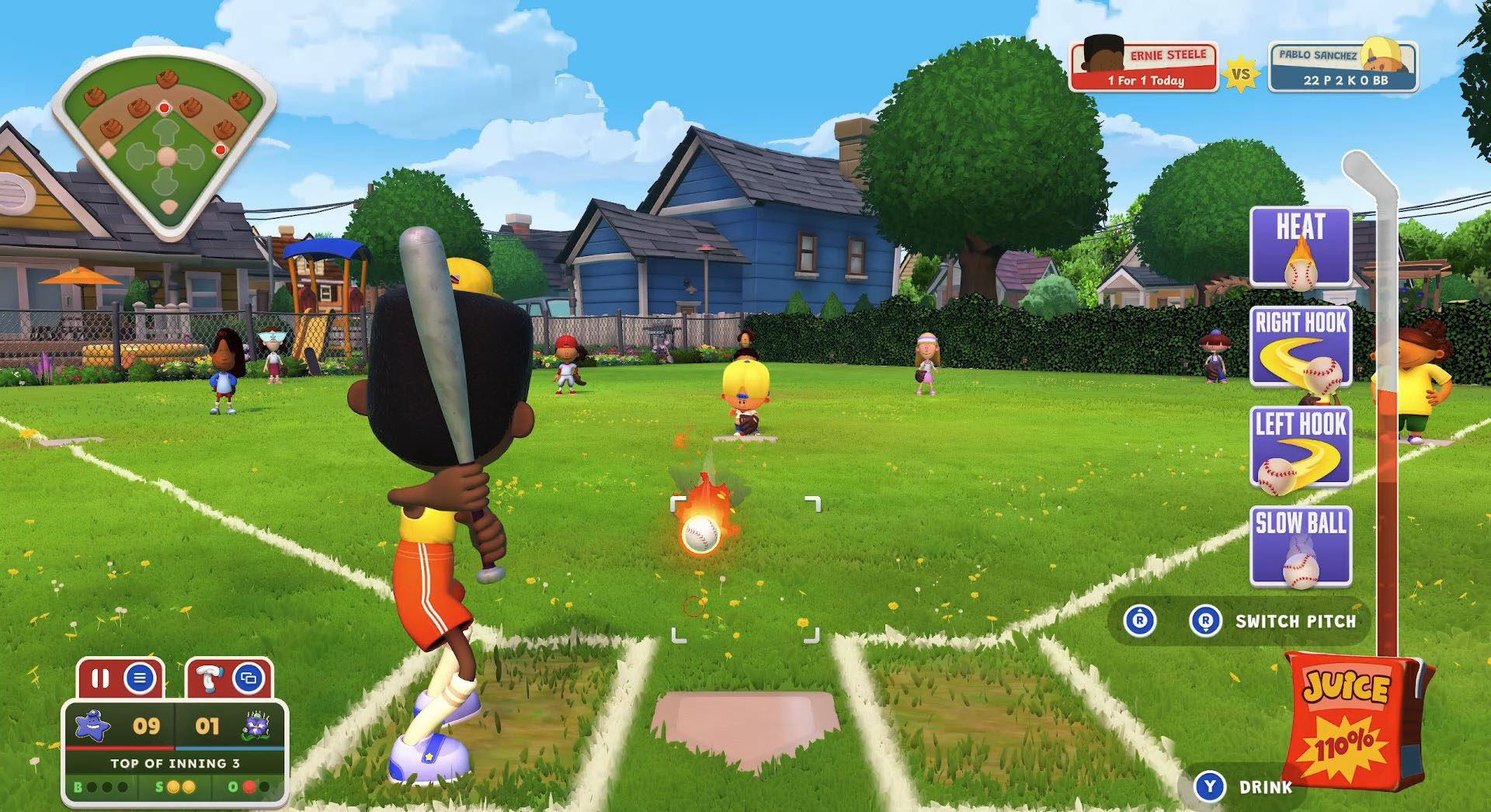 Imagem do jogo Backyard Baseball
