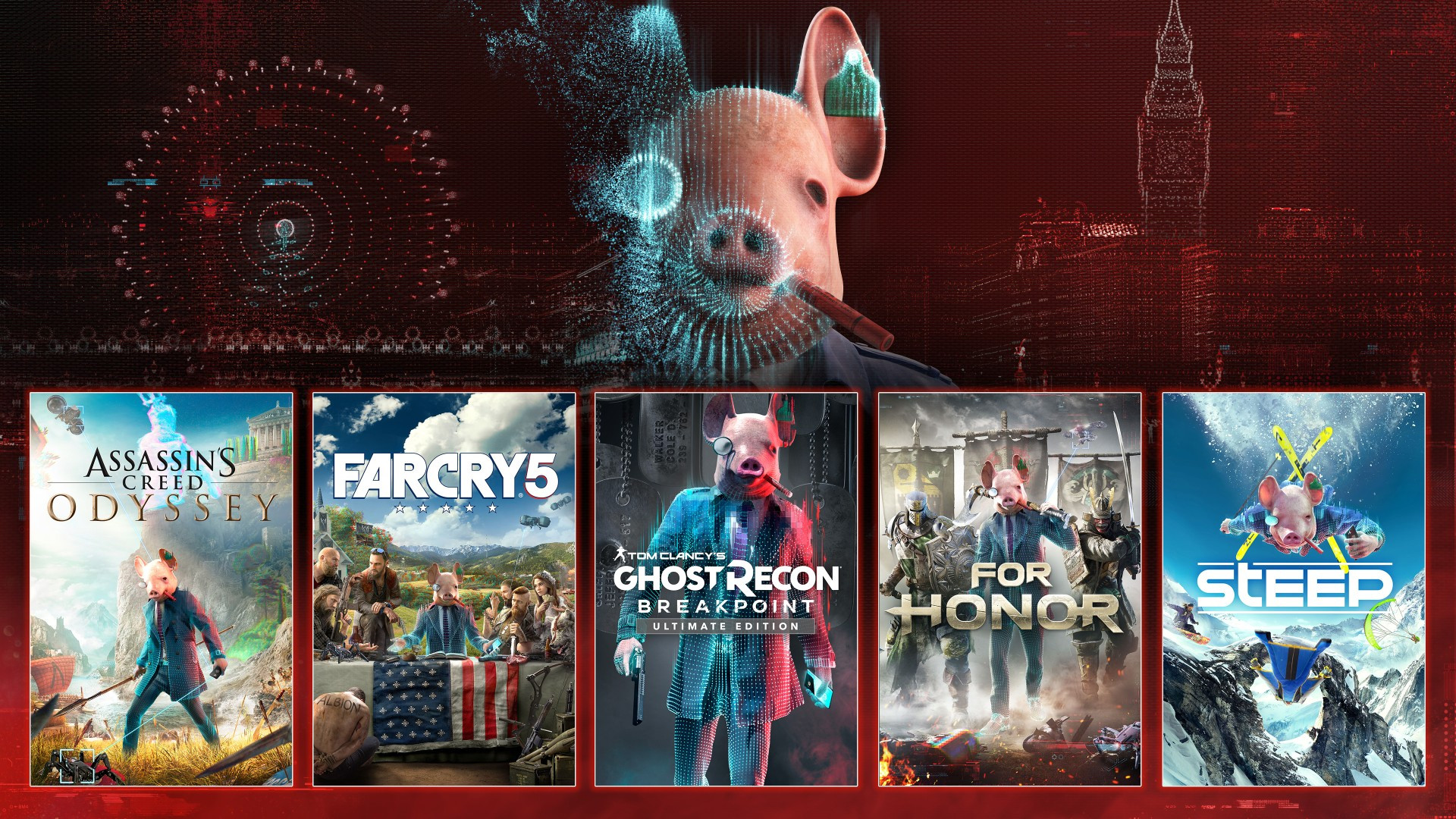 Обложки игр в распродаже Watch Dogs: Legion на Microsoft Store